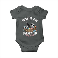 Funny Easter Raccoon Meme Baby Onesie Bunnies Are Overrated Stay Feral