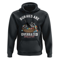 Funny Easter Raccoon Meme Hoodie Bunnies Are Overrated Stay Feral