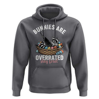 Funny Easter Raccoon Meme Hoodie Bunnies Are Overrated Stay Feral