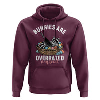 Funny Easter Raccoon Meme Hoodie Bunnies Are Overrated Stay Feral
