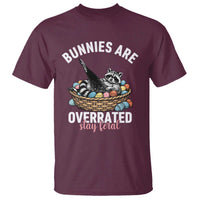 Funny Easter Raccoon Meme T Shirt Bunnies Are Overrated Stay Feral