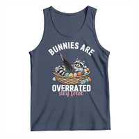 Funny Easter Raccoon Meme Tank Top Bunnies Are Overrated Stay Feral