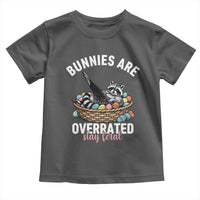 Funny Easter Raccoon Meme Toddler T Shirt Bunnies Are Overrated Stay Feral