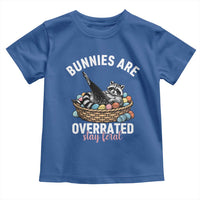 Funny Easter Raccoon Meme Toddler T Shirt Bunnies Are Overrated Stay Feral