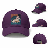 Easter Bunny Iced Coffee Baseball Cap Funny Animal Meme