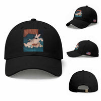 Easter Bunny Iced Coffee Baseball Cap Funny Animal Meme