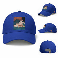 Easter Bunny Iced Coffee Baseball Cap Funny Animal Meme