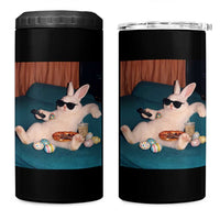 Easter Bunny Iced Coffee 4 in 1 Can Cooler Tumbler Funny Animal Meme