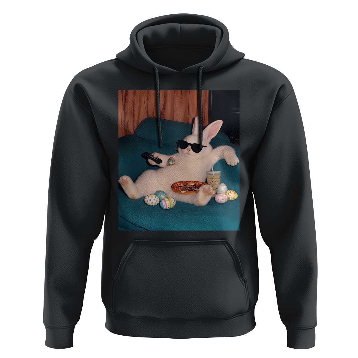 Easter Bunny Iced Coffee Hoodie Funny Animal Meme