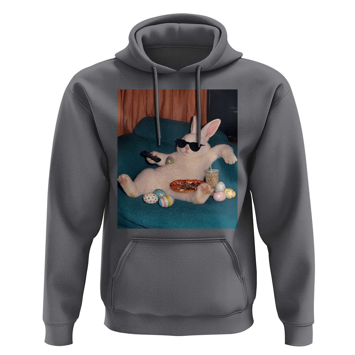 Easter Bunny Iced Coffee Hoodie Funny Animal Meme