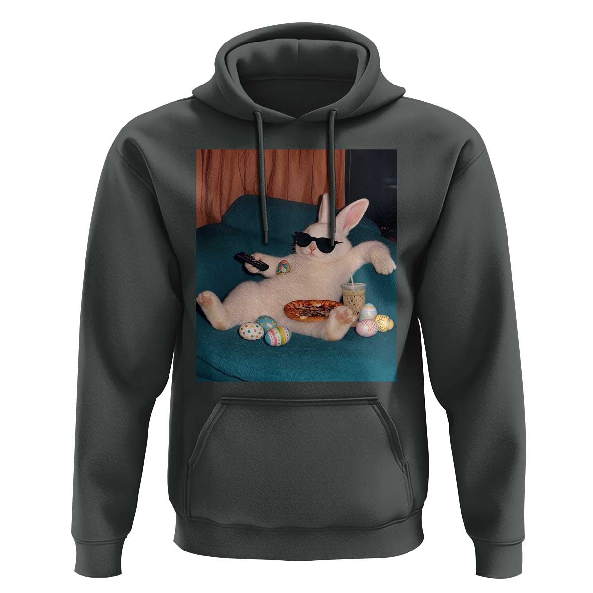 Easter Bunny Iced Coffee Hoodie Funny Animal Meme