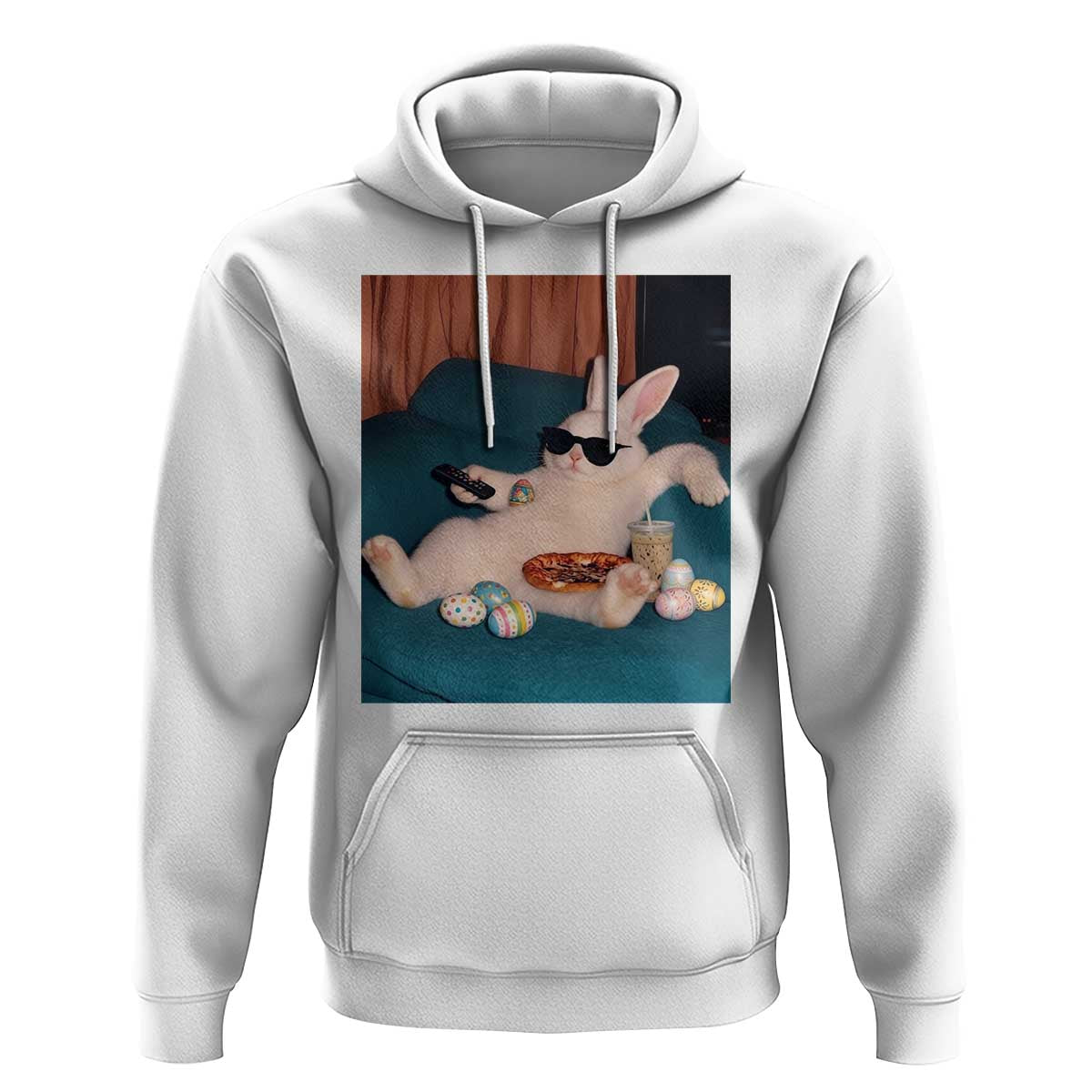 Easter Bunny Iced Coffee Hoodie Funny Animal Meme