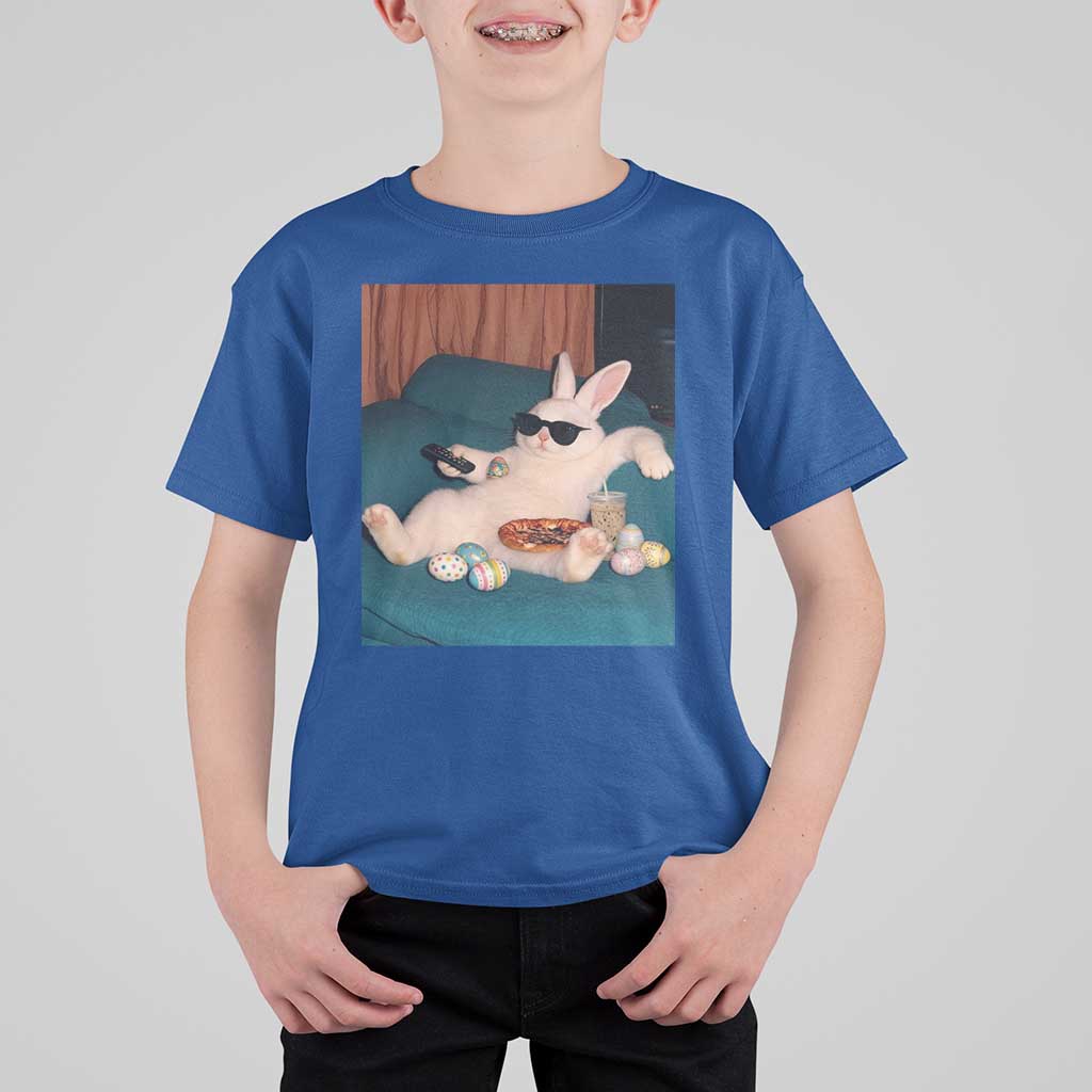 Easter Bunny Iced Coffee T Shirt For Kid Funny Animal Meme