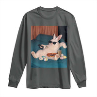 Easter Bunny Iced Coffee Long Sleeve Shirt Funny Animal Meme