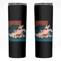 Easter Bunny Iced Coffee Skinny Tumbler Funny Animal Meme