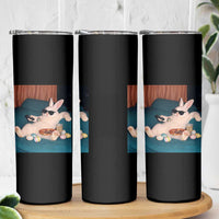 Easter Bunny Iced Coffee Skinny Tumbler Funny Animal Meme