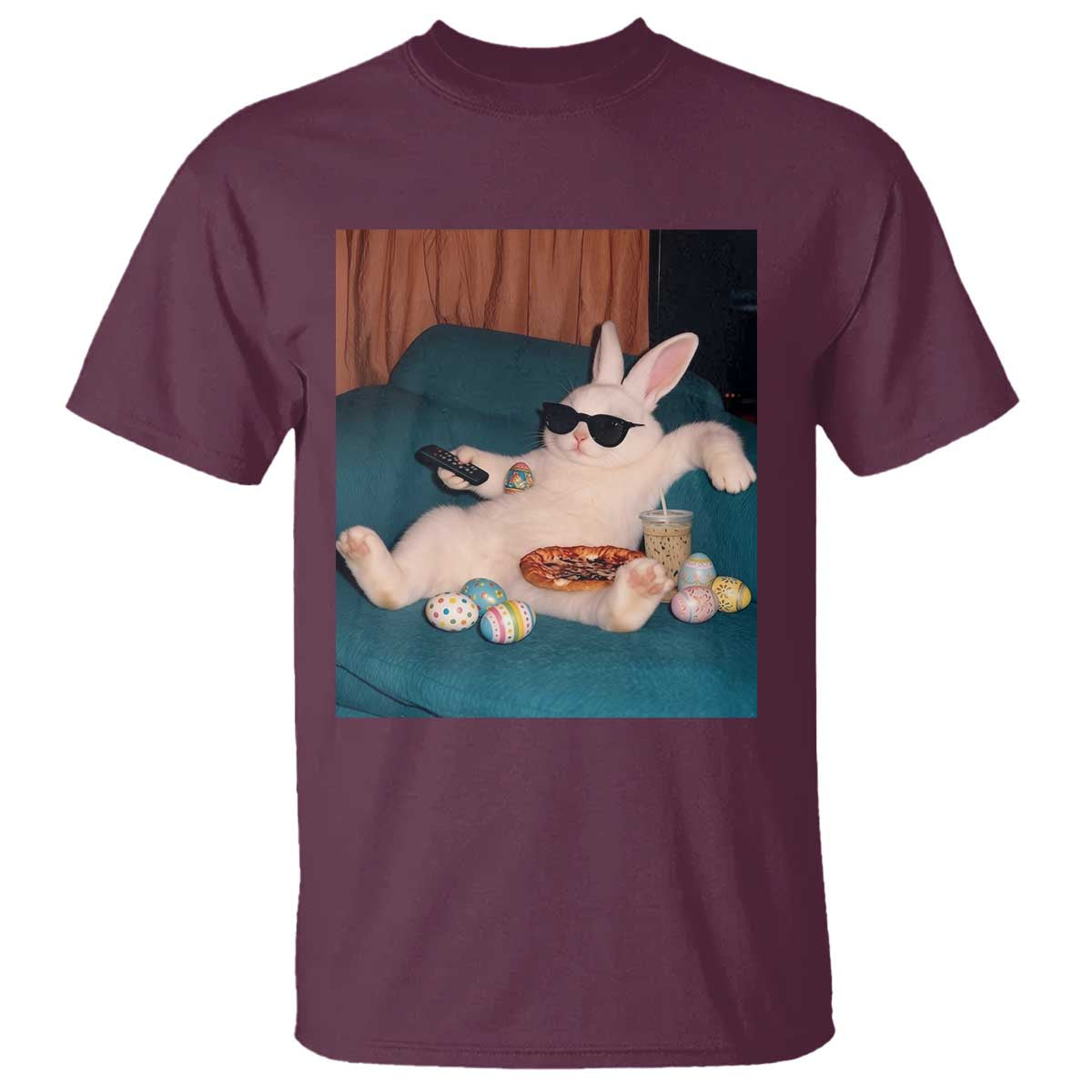Easter Bunny Iced Coffee T Shirt Funny Animal Meme