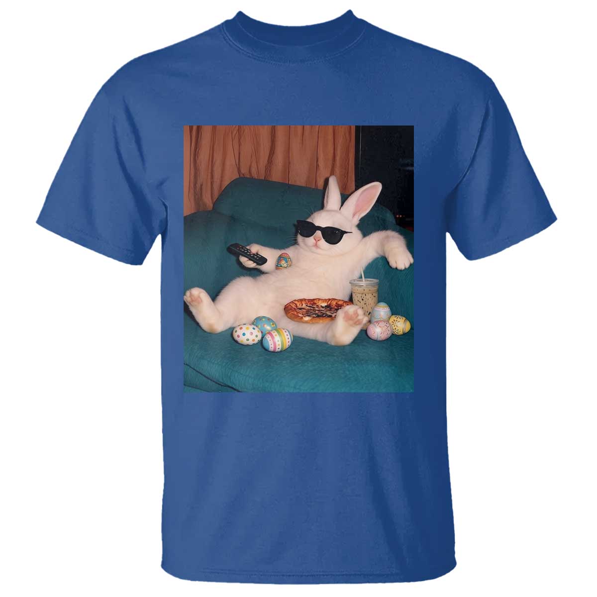 Easter Bunny Iced Coffee T Shirt Funny Animal Meme