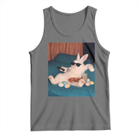 Easter Bunny Iced Coffee Tank Top Funny Animal Meme