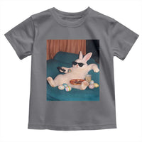Easter Bunny Iced Coffee Toddler T Shirt Funny Animal Meme