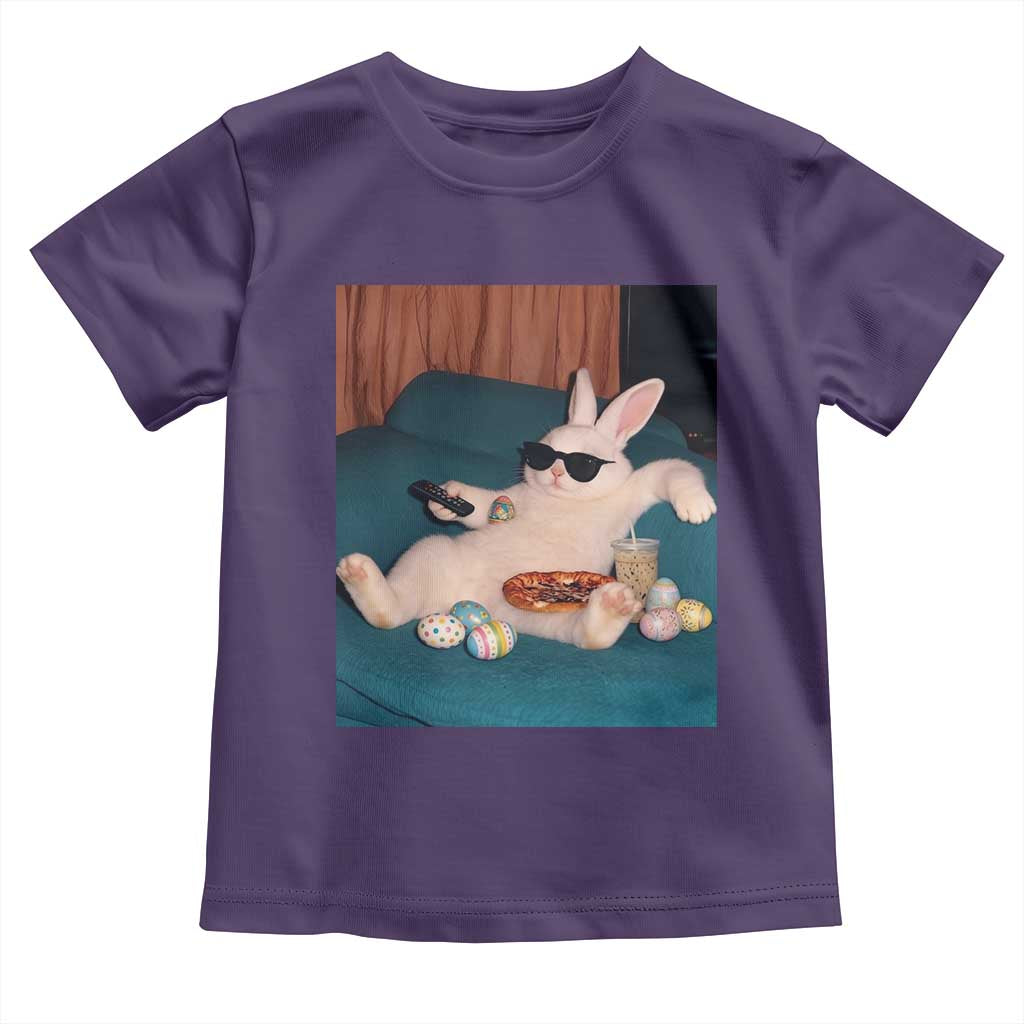 Easter Bunny Iced Coffee Toddler T Shirt Funny Animal Meme