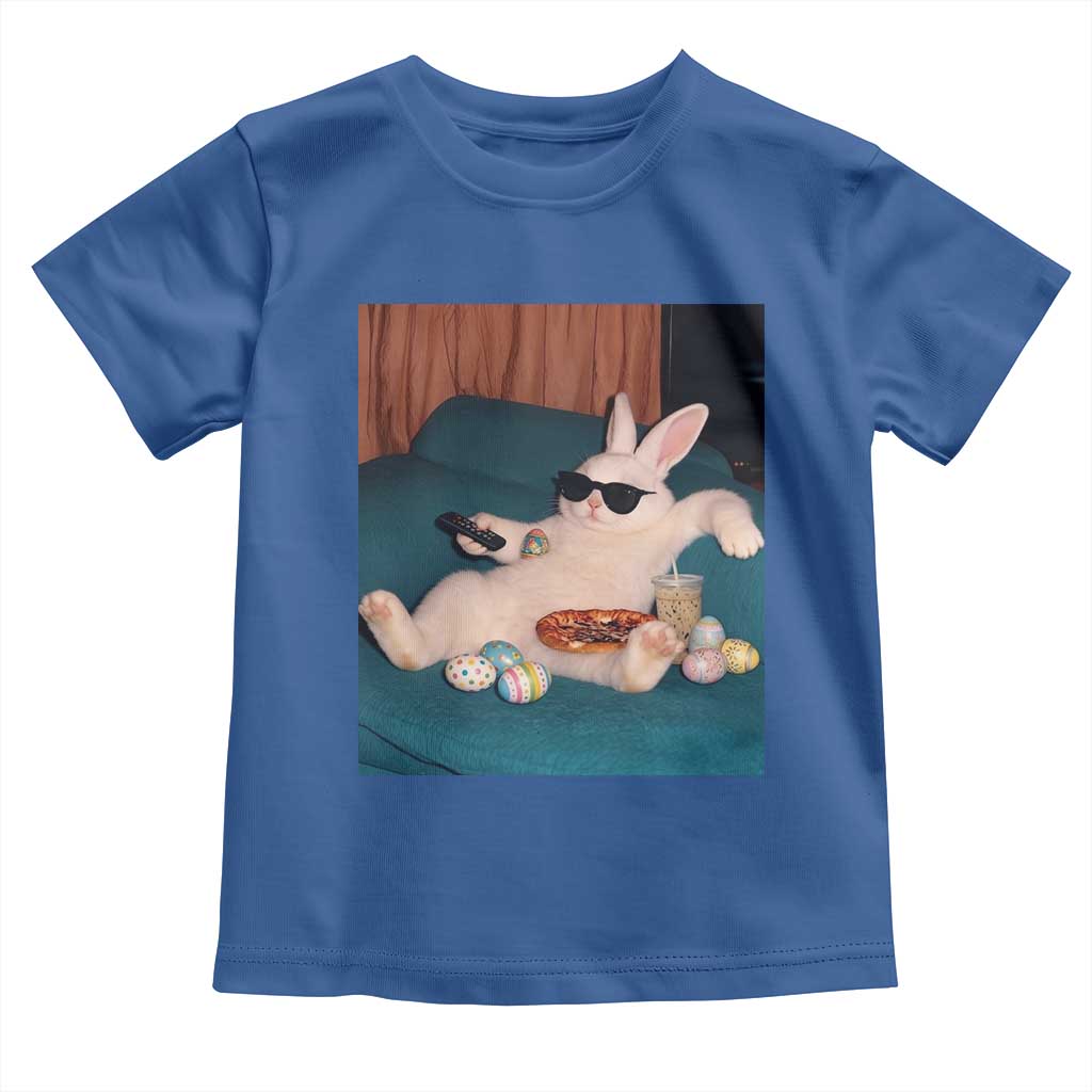 Easter Bunny Iced Coffee Toddler T Shirt Funny Animal Meme