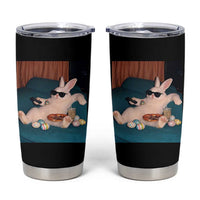 Easter Bunny Iced Coffee Tumbler Cup Funny Animal Meme