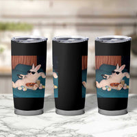 Easter Bunny Iced Coffee Tumbler Cup Funny Animal Meme