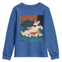 Easter Bunny Iced Coffee Youth Sweatshirt Funny Animal Meme