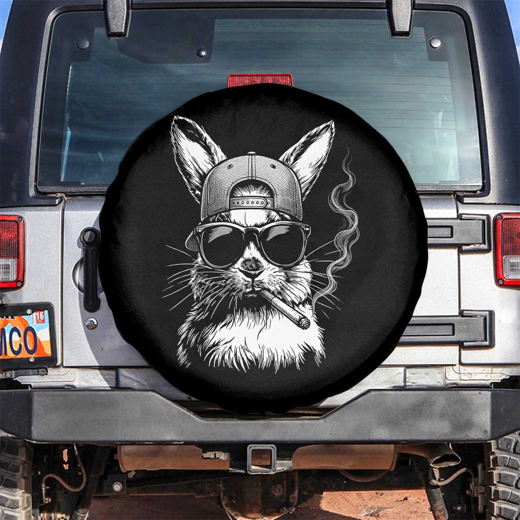 Funny Easter Bunny Smoking Meme Spare Tire Cover