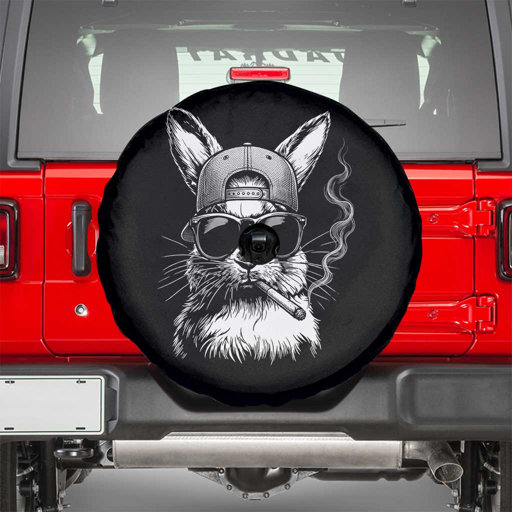 Funny Easter Bunny Smoking Meme Spare Tire Cover