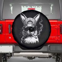Funny Easter Bunny Smoking Meme Spare Tire Cover
