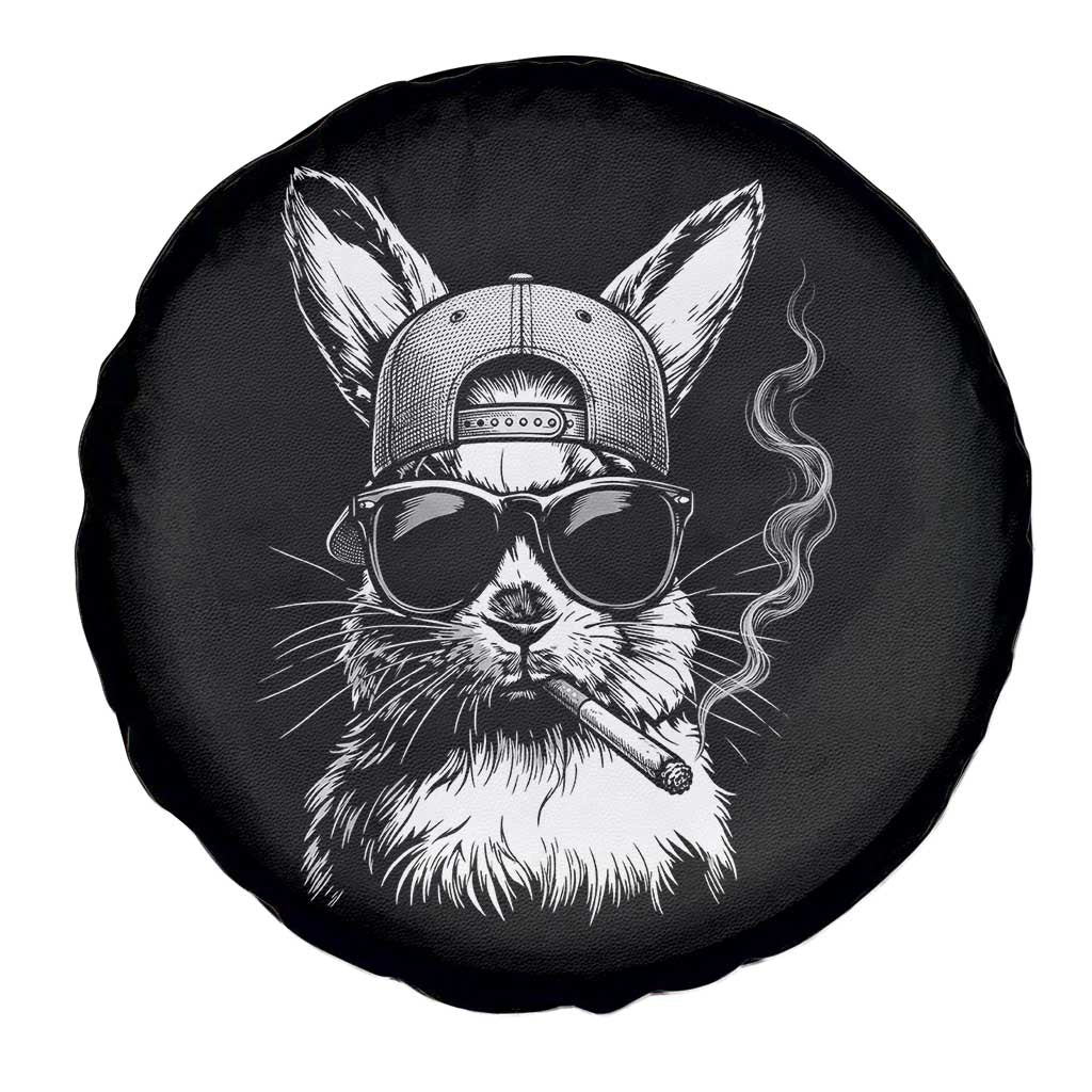 Funny Easter Bunny Smoking Meme Spare Tire Cover