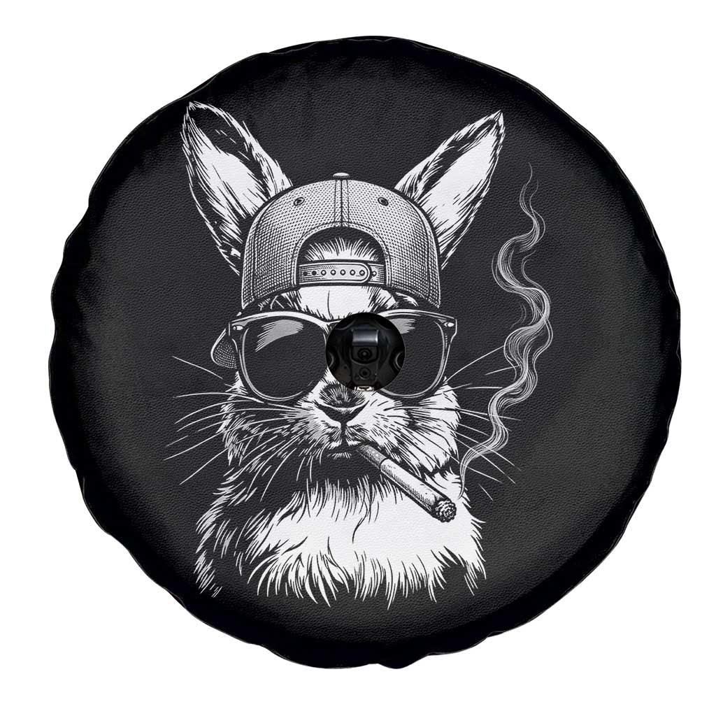 Funny Easter Bunny Smoking Meme Spare Tire Cover