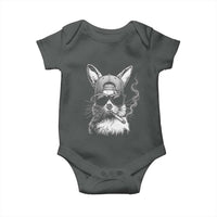 Funny Easter Bunny Smoking Meme Baby Onesie