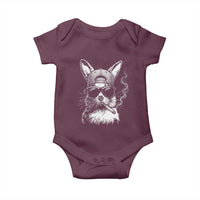 Funny Easter Bunny Smoking Meme Baby Onesie