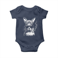Funny Easter Bunny Smoking Meme Baby Onesie