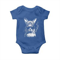 Funny Easter Bunny Smoking Meme Baby Onesie