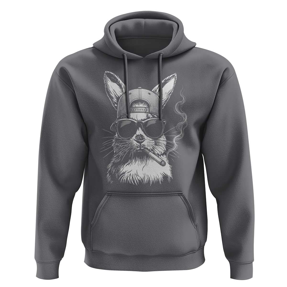 Funny Easter Bunny Smoking Meme Hoodie