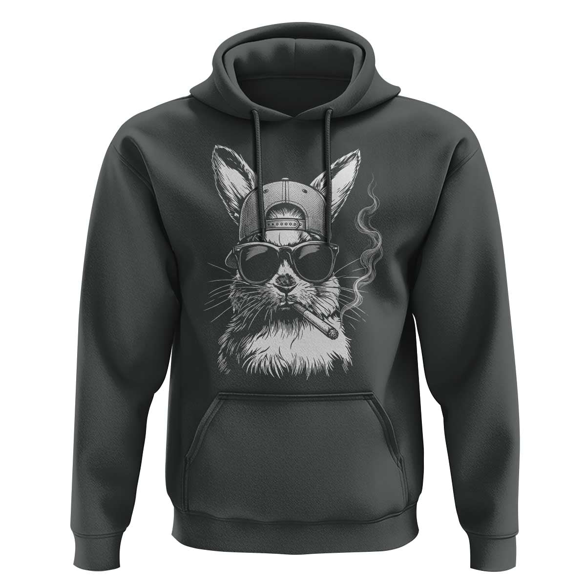 Funny Easter Bunny Smoking Meme Hoodie