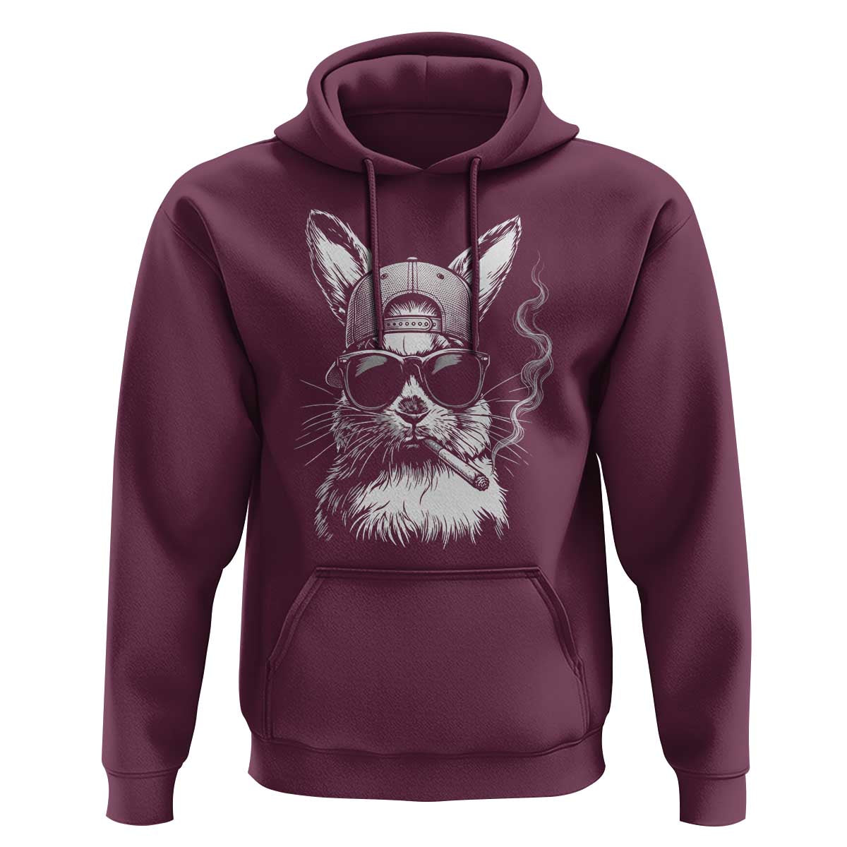 Funny Easter Bunny Smoking Meme Hoodie