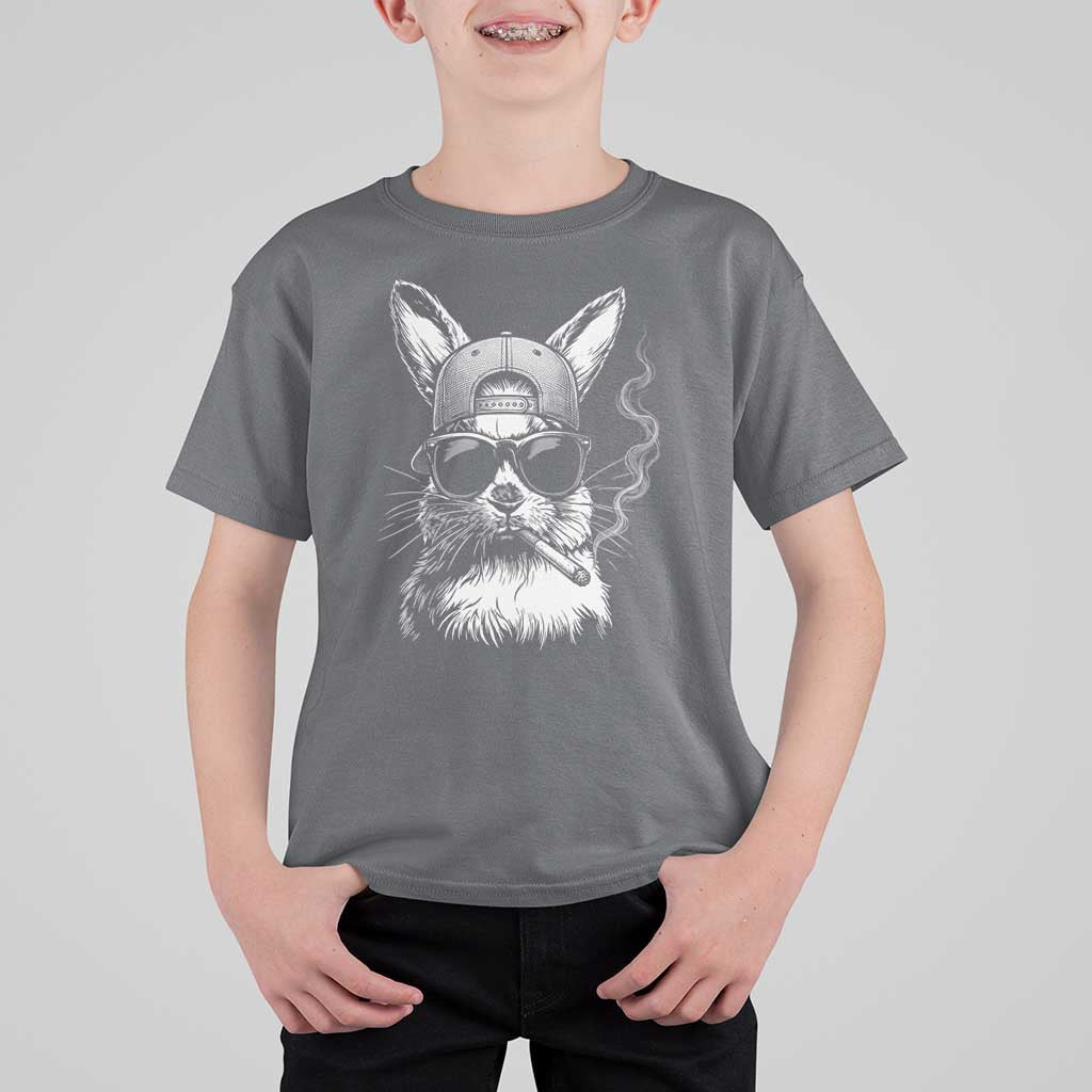 Funny Easter Bunny Smoking Meme T Shirt For Kid