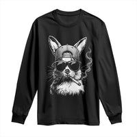Funny Easter Bunny Smoking Meme Long Sleeve Shirt