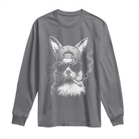Funny Easter Bunny Smoking Meme Long Sleeve Shirt