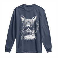 Funny Easter Bunny Smoking Meme Long Sleeve Shirt