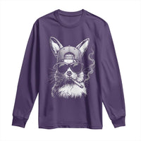 Funny Easter Bunny Smoking Meme Long Sleeve Shirt