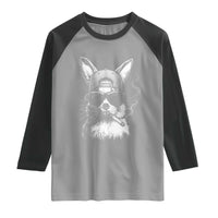 Funny Easter Bunny Smoking Meme Raglan Shirt