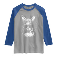 Funny Easter Bunny Smoking Meme Raglan Shirt