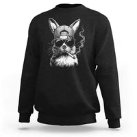 Funny Easter Bunny Smoking Meme Sweatshirt
