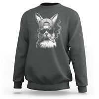 Funny Easter Bunny Smoking Meme Sweatshirt